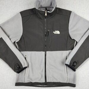 The North Face POLARTEC Fleece Jacket Women's Medium M Full Zip Gray